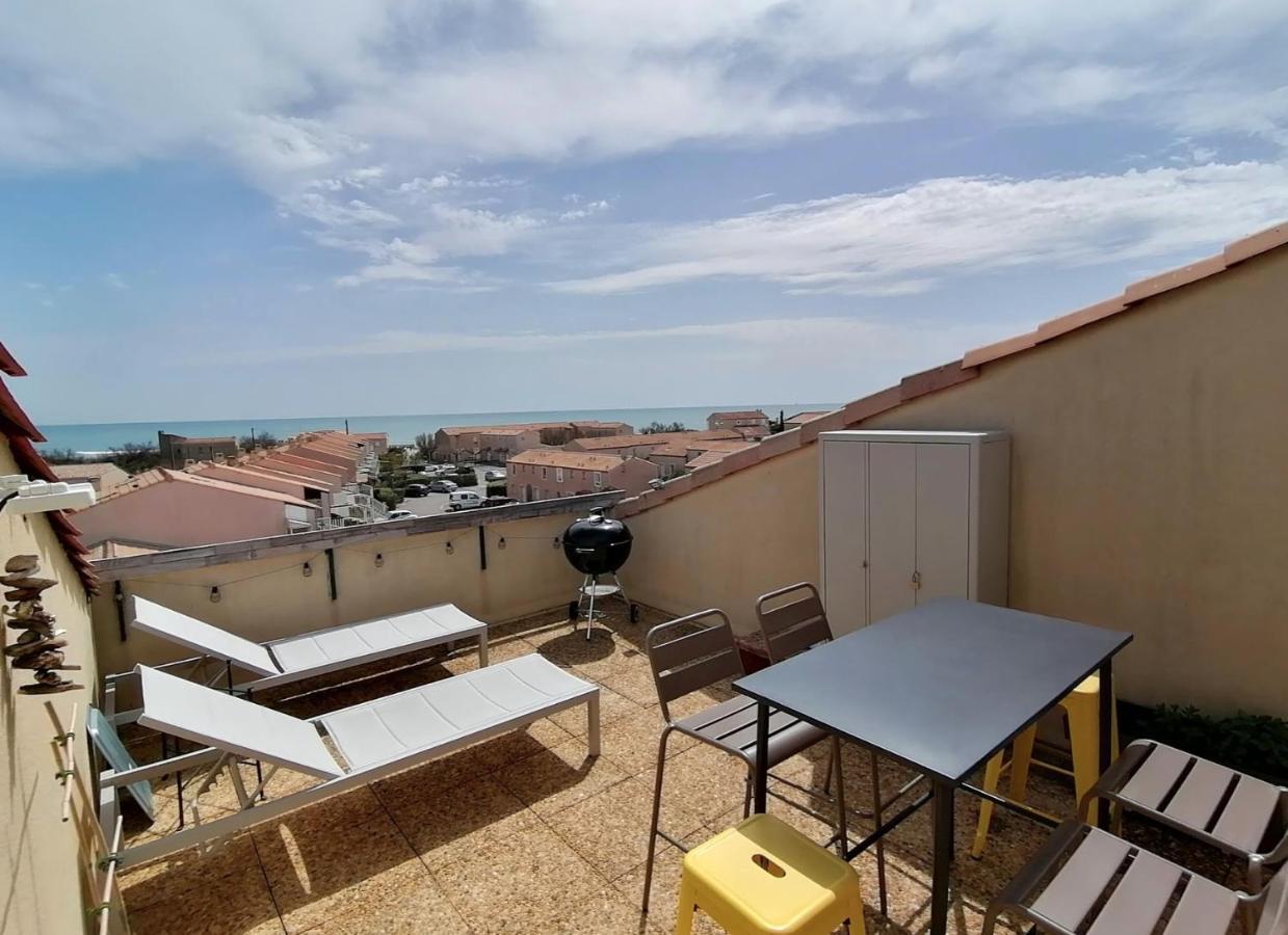 Duplex Terrasse Vue Mer Acces Plage Et Piscine... 프롱티냥 외부 사진