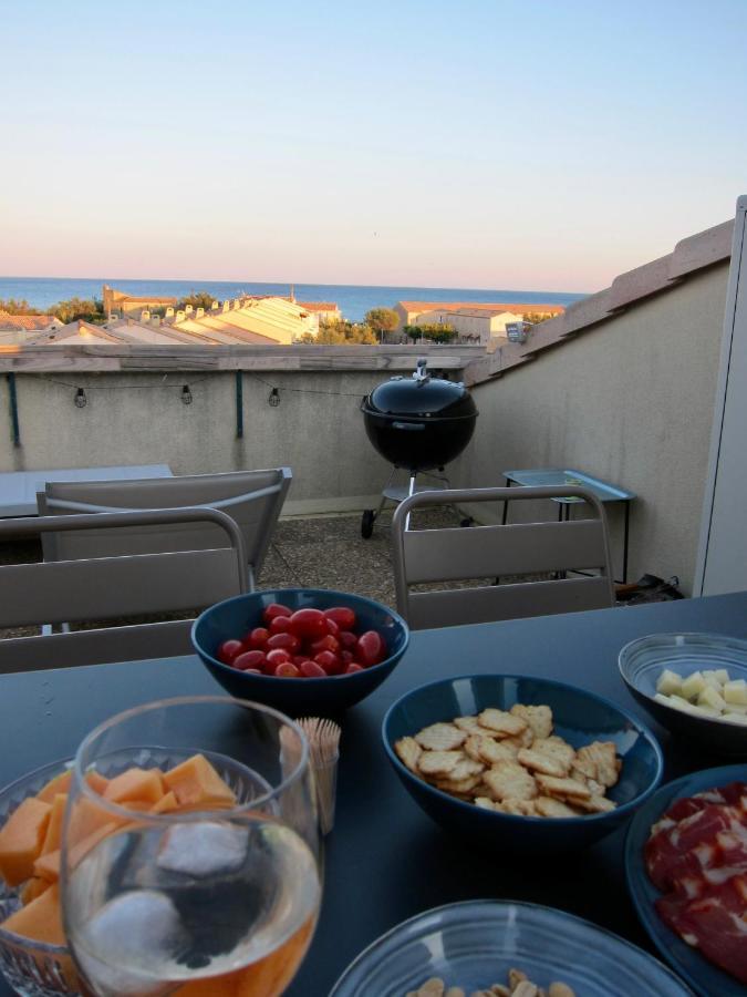 Duplex Terrasse Vue Mer Acces Plage Et Piscine... 프롱티냥 외부 사진